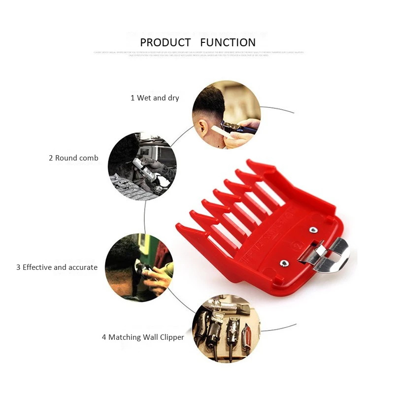 6PCS Limit Comb Guide Cutting Guard Attachment Kit for WAHL Hair Clipper Barbers-Black | Бытовая техника