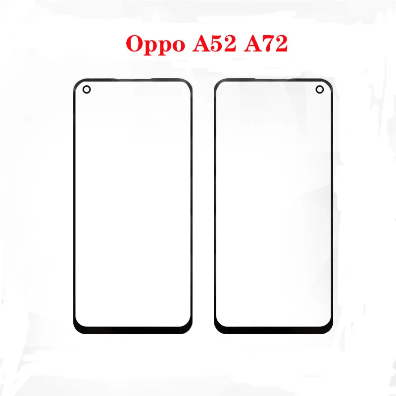 

original For Oppo A52 A72 Front Outer Glass Top Lens Screen Panel Replacement
