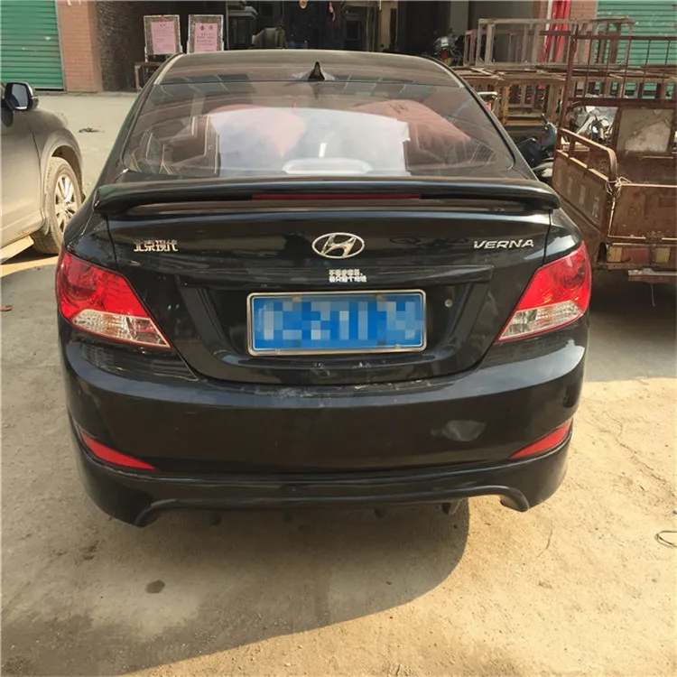 Спойлер для Hyundai VERNA Accent 2011-2015 спойлер YWW ABS пластик Материал заднее крыло