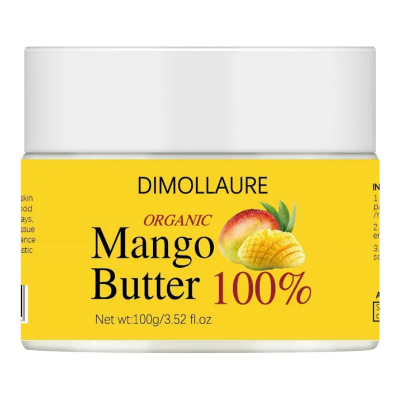 

*100g Organic Mango Butter Raw Handmade Soap Cosmetics Materials Base Oil Moisturizing Skin Care Products Body Massage Oil