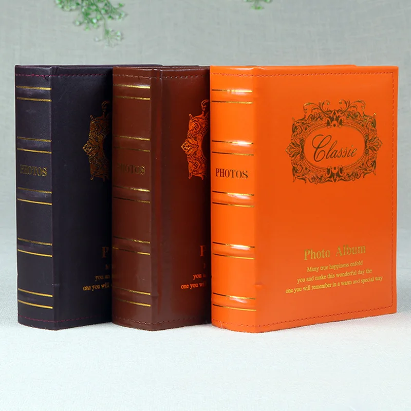 

New 4R6 Inch Photo Album 200 Leather Photo Album Retro Photo Album Leather Interstitial Photo Album Office Leather Photo Album