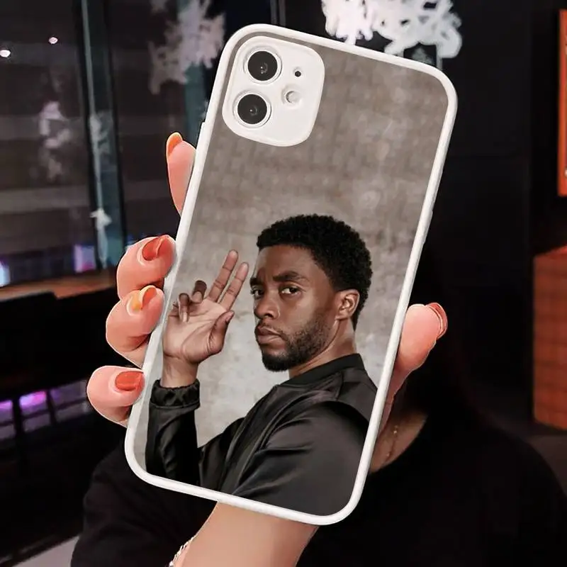 

Panther Superhero Chadwick Boseman Phone Cases Matte Transparent for iPhone 7 8 11 12 s mini pro X XS XR MAX Plus cover funda