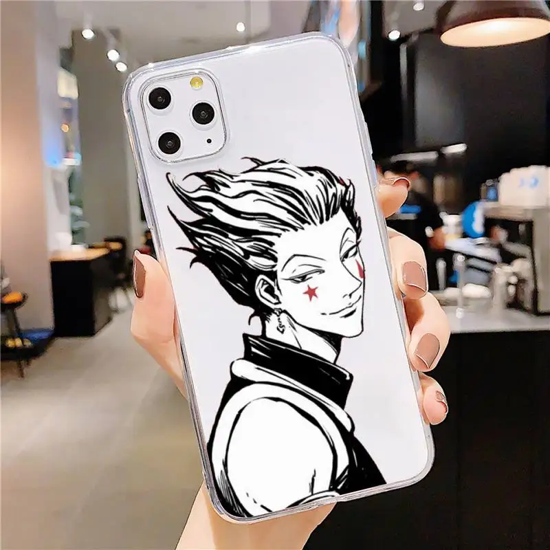 

Hisoka Killua Anime Hunter X hunter Phone Case Transparent soft For iphone 5 5s 5c se 6 6s 7 8 11 12 plus mini x xs xr pro max