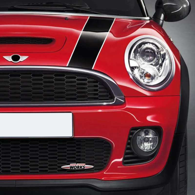 Значок для багажника автомобиля боковая наклейка JCW эмблема решетки радиатора Mini
