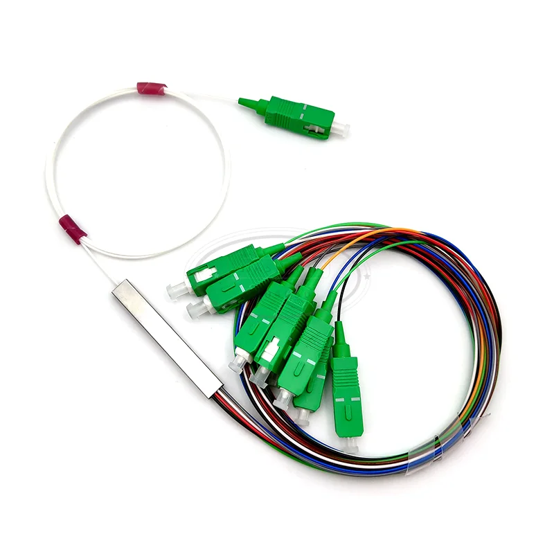 Волоконно оптический фоторазъем SCAPC 1X8 FTTH одномодовая simplex стальная труба SC