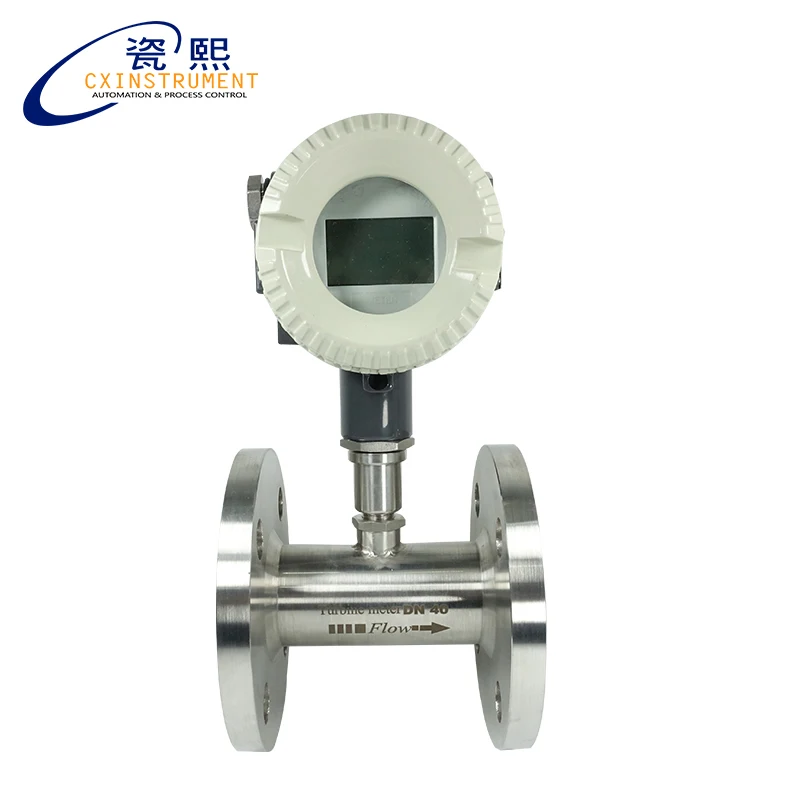 

DN25 4-20mA Output Water Oil Liquid Turbine Flowmeter Impeller Flow Meter
