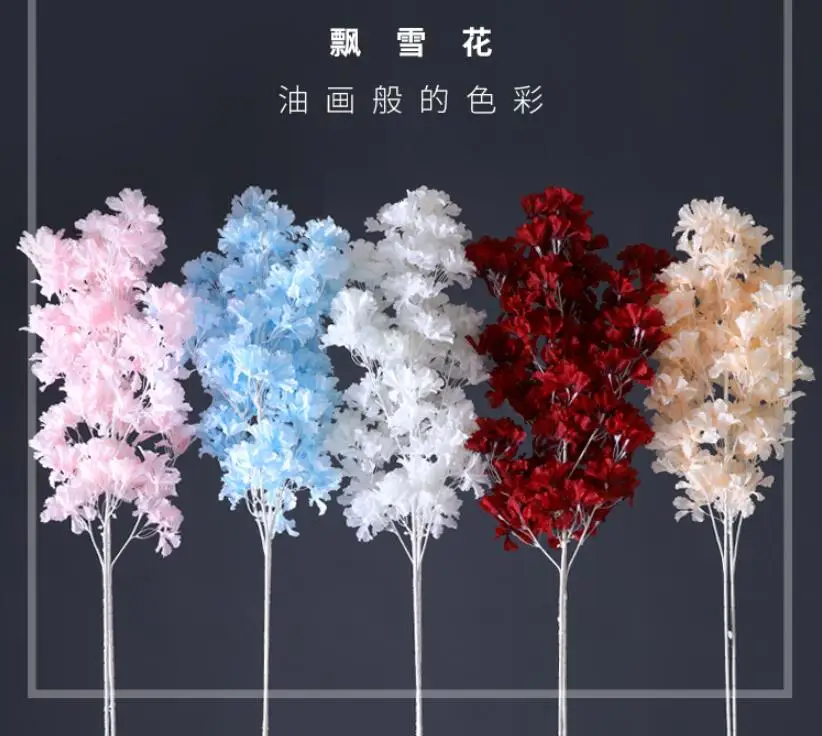 

Имитация снега цветение вишни Сирень Wenxin Орхидея ароматная Орхидея крест цветок свадебный зал цветок для торгового центра красивый Cherr