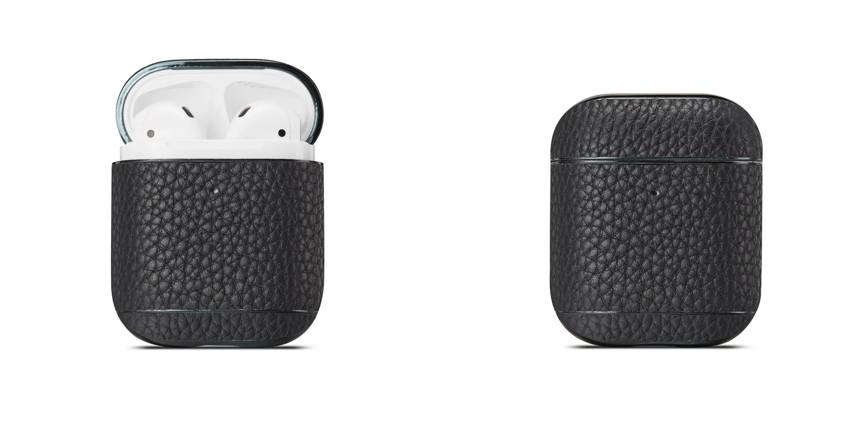 Чехол Airpods для коммерческих дел Чехол из натуральной кожи с покрытием для Apple Airpods 1/2 Зарядная коробка Anti-Fall Dust