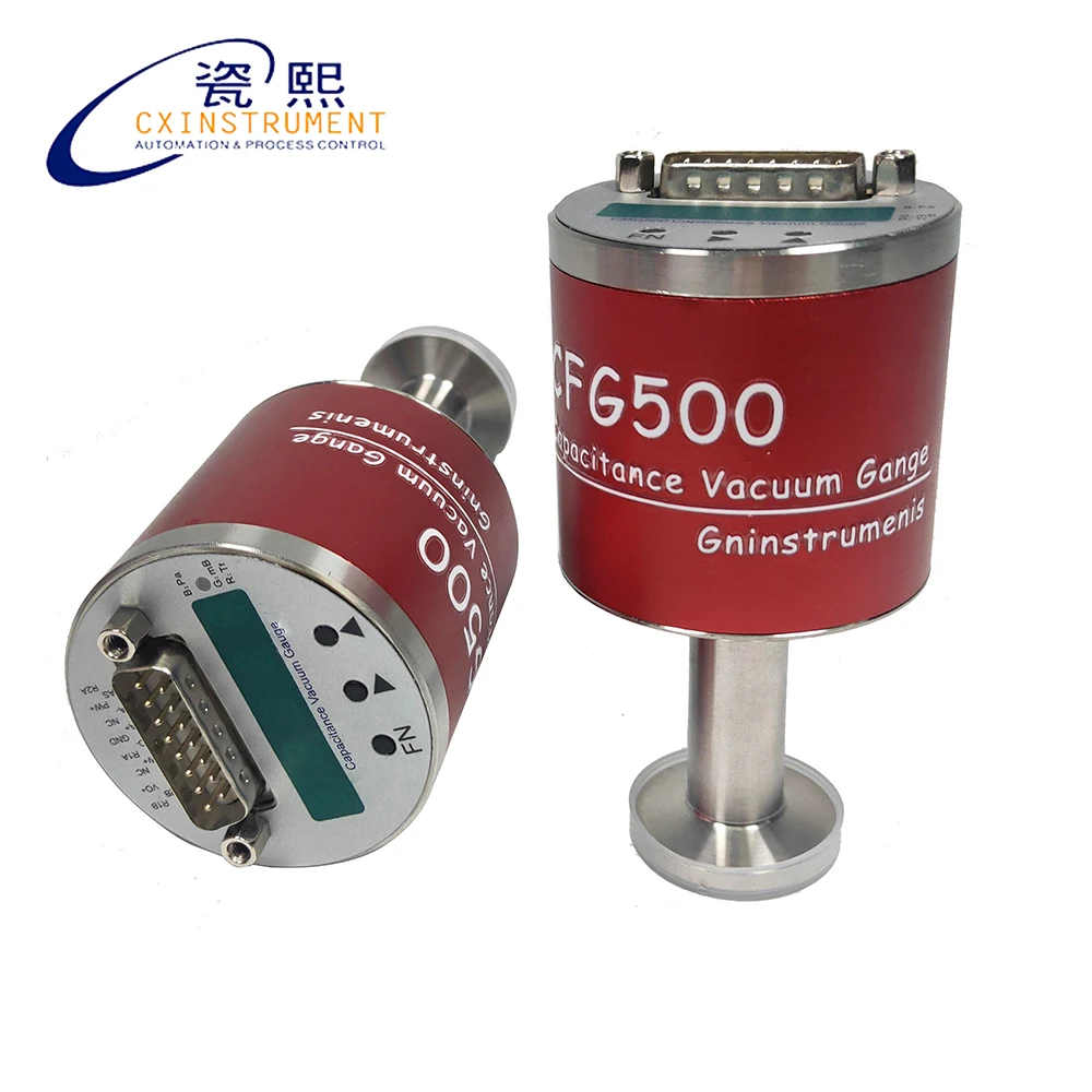 Wireless RS485 signal output Capacitance film vacuum gauge 10Pa-l00kPa pressure measuring range 0.25% accuracy vacuum gauge