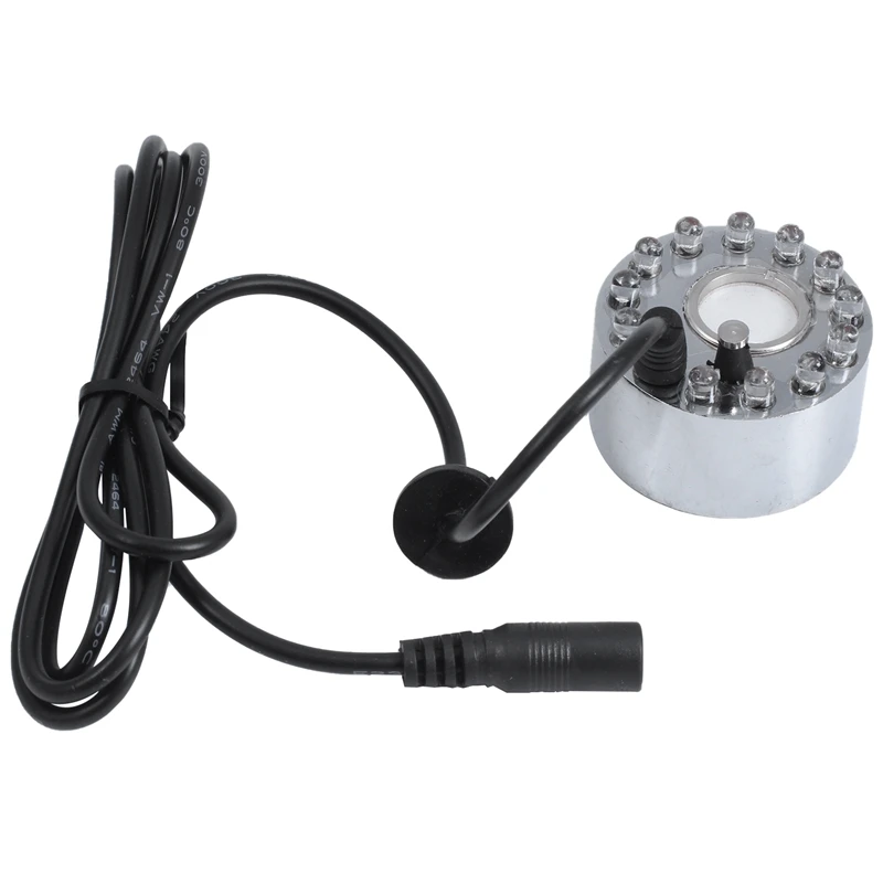 

Ультразвуковой генератор тумана, распылитель для фонтанов и прудов, 24 В, 12 Светодиодный, с адаптером