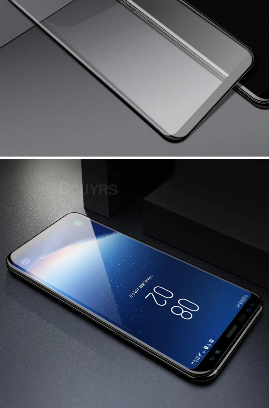 500D полностью изогнутое закаленное стекло для samsung Galaxy Note10 S9 S8 Plus Note 9 8 Защитная пленка для экрана samsung S9 S7