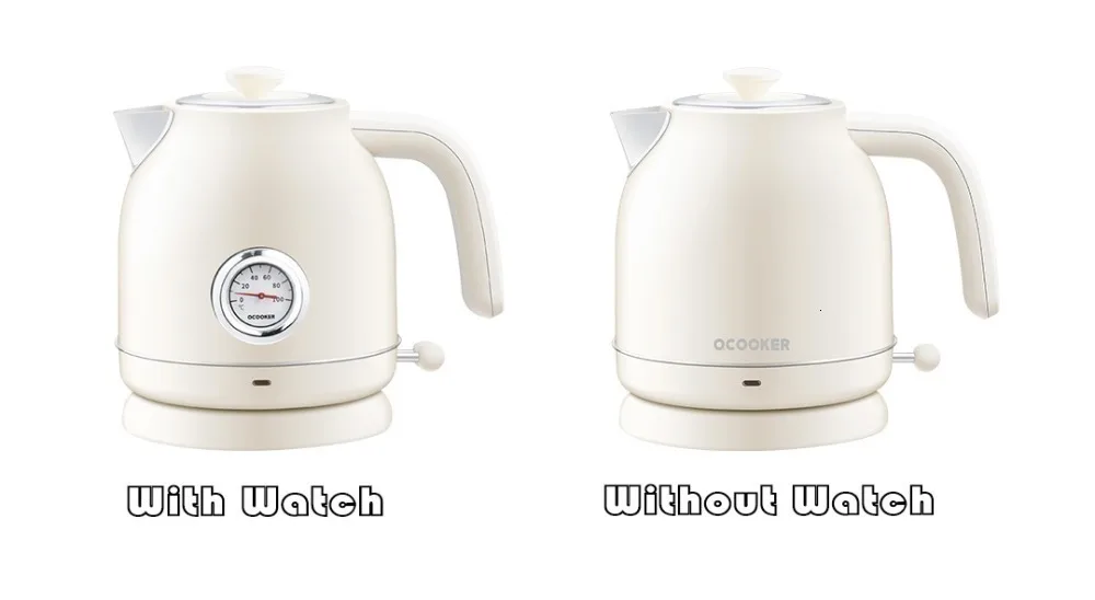 Xiaomi Youpin qcooker Электрический чайник контроль температуры на входе 1.7л большой электрический чайник часы