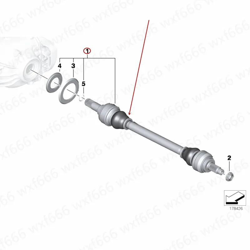 

Задний приводной вал подходит для 7 серий 740 5 серий 6 серий 640b m w2009-2016 левый и правый полувалы приводной вал задняя ось