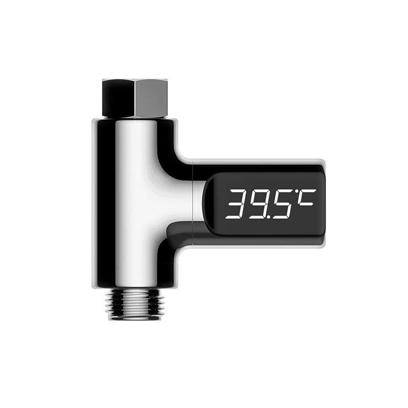 

360 Degrees LED Display Home Water Temperature Meter Self-Generating Electricity Water Temperature Meter Monitor For Baby Care