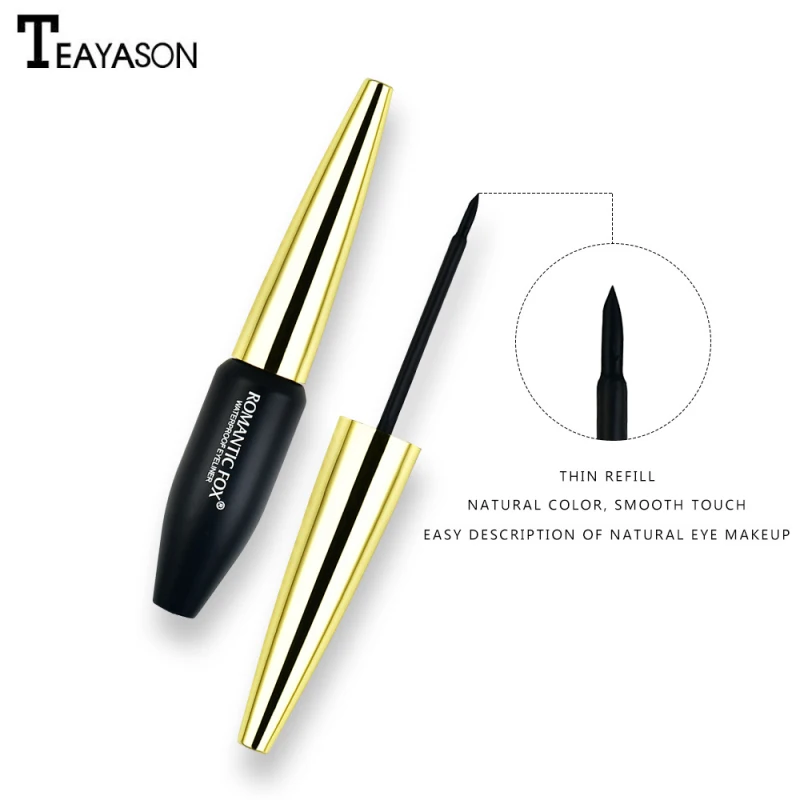 Жидкая подводка для глаз черная стойкая Водостойкая Подводка новичков не