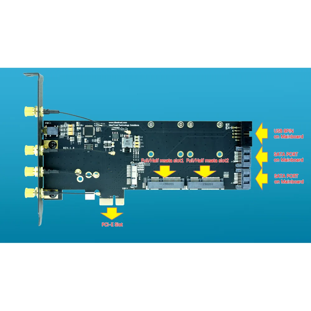 BCM94360CD BCM94331CD PCIe Wi Fi адаптер BT4.0 PCI E 1X USB аудио карточка SSD слот Поддержка Mac os для