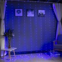 new usb remote control copper wire light curtain light string icicle light christmas day light string