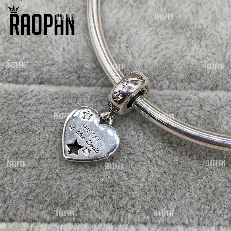 

RAOPAN New Shining Star Love Charm Charm Silver 925 Bracelet DIY Female Jewelry799323C01