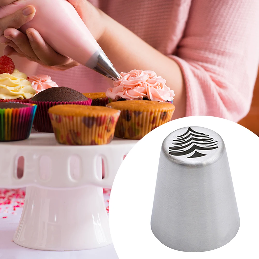 

Metal Cake Cream Decoration Tips Set Pastry Tools Christmas Cake Piping Tip Stainless Steel Nozzles Cream DIY Decorating Tool
