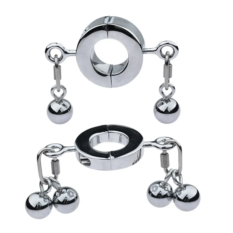 Упражнение на пенис металлическая подвеска в виде мошонки шарики с весом кольцо