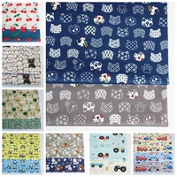 cat 100 cotton printedtwill fabric diy patchwork cloth textile tissue sewing quilting fat quarters material for babychild