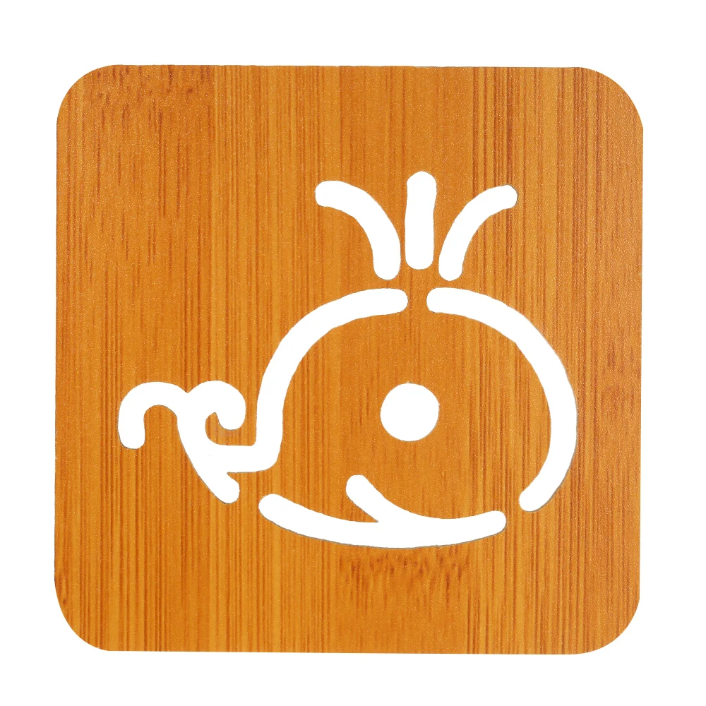 Горячий изоляционный коврик бамбуковый деревянный нарезной подстаканник Coaster