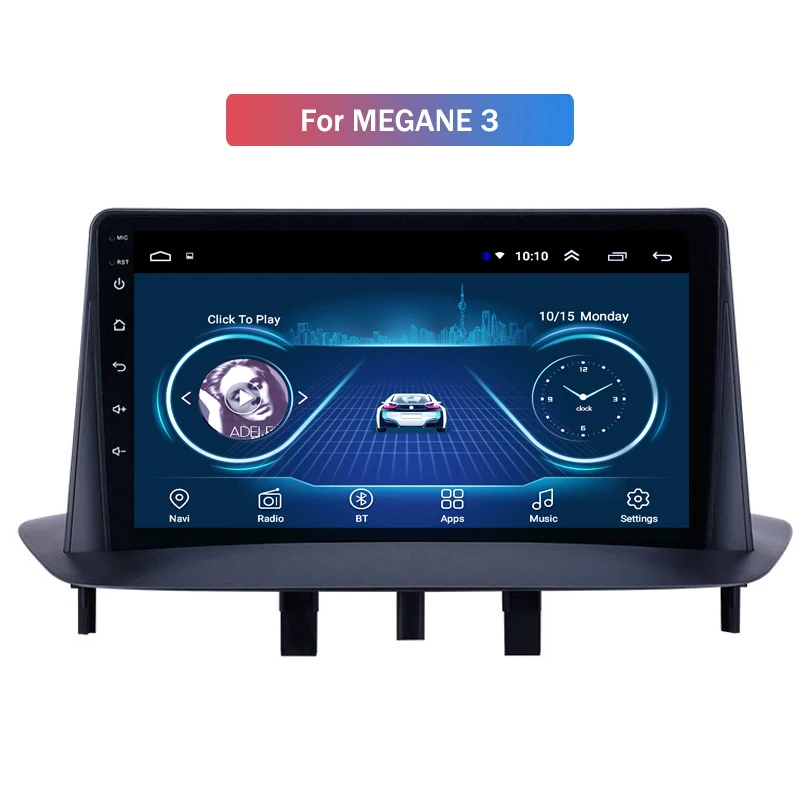 Популярный Автомобильный GPS-навигатор с большим экраном для Renault Megane 3 Android умная