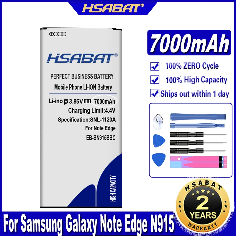 Аккумулятор HSABAT 7000 мАч для Samsung Galaxy Note Edge N9150 N915K N915L N915S N915X N915 N915A N915D | Мобильные