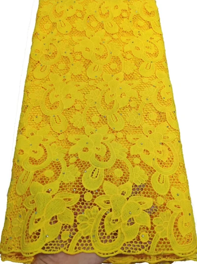Hot Selling African French Water Soluble Guipure Lace Fabric High Quality Nigerian Cord For Wedding ETB84 | Дом и сад