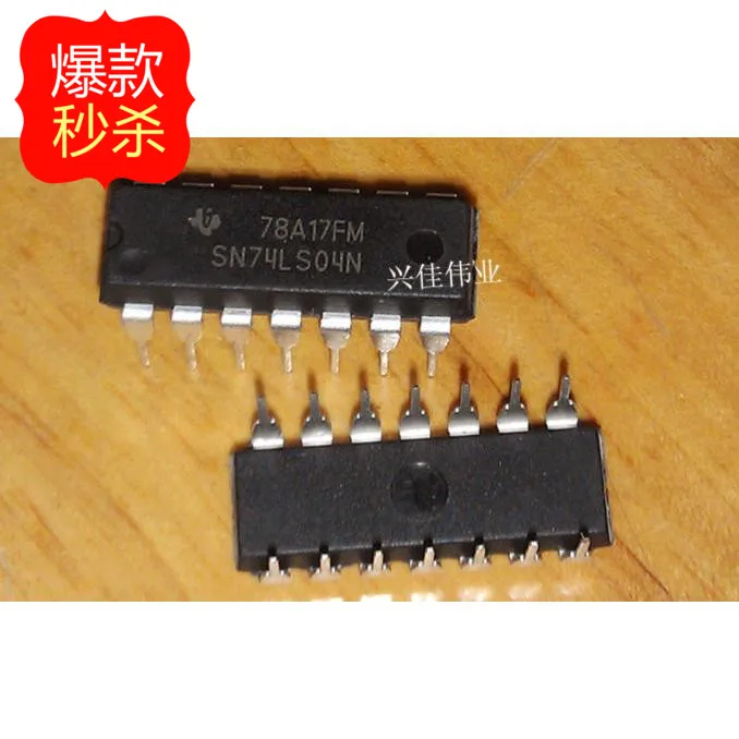 10 шт. Новый цифровой логический чип Ji SN74LS04N 74LS04 DIP 14|Реле| |