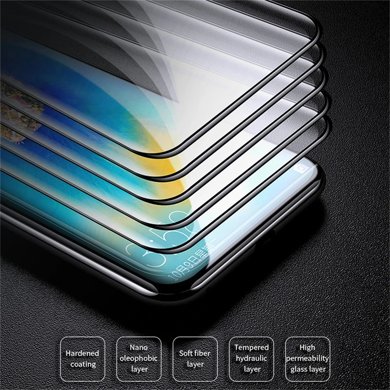 Защитная пленка Vothoon для Huawei Mate 30 40 Pro P40 P30 P20 Lite Full Coverage Tempered Glass Protective Film.