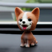 cute husky teddypoodle shaking head nodding dog sticker car styling decoration accessories boygirl friend gift birthday toy
