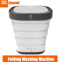 xiaomi portable 220v folding clothes washing machine bucket home travel self driving tour underwear mini foldable washer
