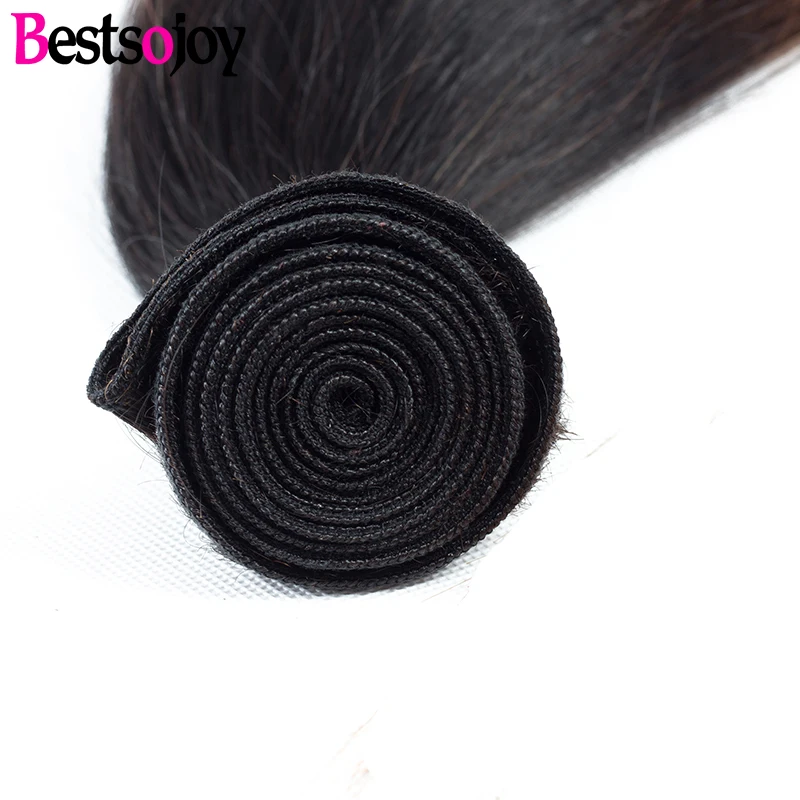 Bestsojoy волосы 3 шт Омбре бразильские прямые пучки плетение человеческие для