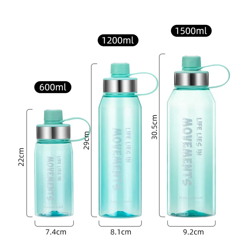 

Large Capacity Portable Plastic Water Bottles BPA Free Drinking Bottle Outdoor Camping Cycling Hiking Sport Shaker Bottles