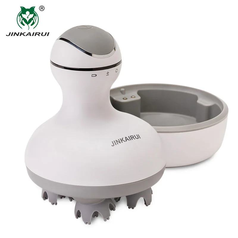 T01-White Jinkairui массажер для шеи в спине Электрический массажер для снятия боли с тепловым вибратором лучший подарок для мужчин и женщин для папы и мамы подарок на Рождество и День святого Валентина - Цвет: T01-White