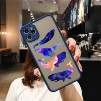 whale dolphin camera protection phone cases for iphone 11 12 13 pro max xr xs max x 8 7 6s plus mini matte shockproof back cover