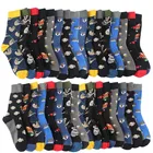Носки в стиле Харадзюку для мужчин и женщин, забавные повседневные Свадебные носки из чесаного хлопка, для скейтборда, с принтом закусок