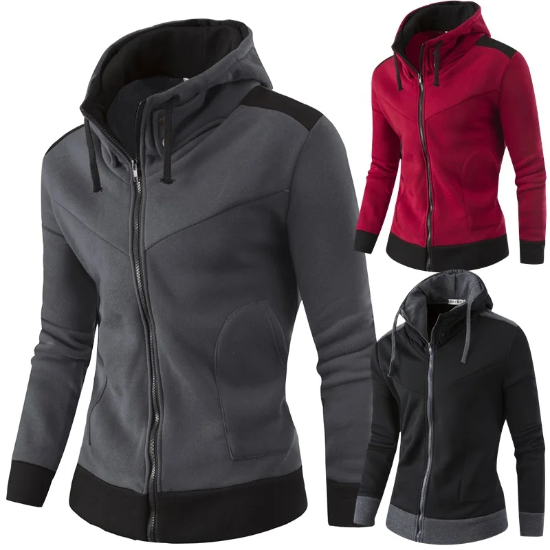 

Street Dress Men Hoodies Casual Autumn Men's Clothes Solid British Style Masculino Hoodeds Streetwears Fashion Hombre MOOWNUC