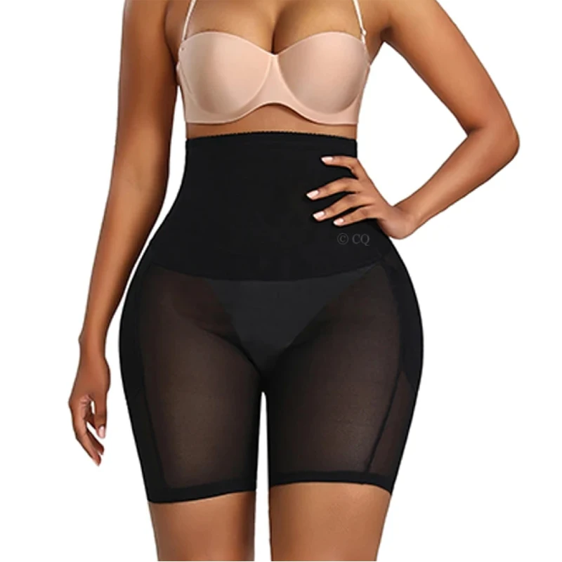 

Ladies Body Slimming Safety Pants Summer hot styleHip-lifting crotch pants Boxer legging High waist shaping fake butt hip pad