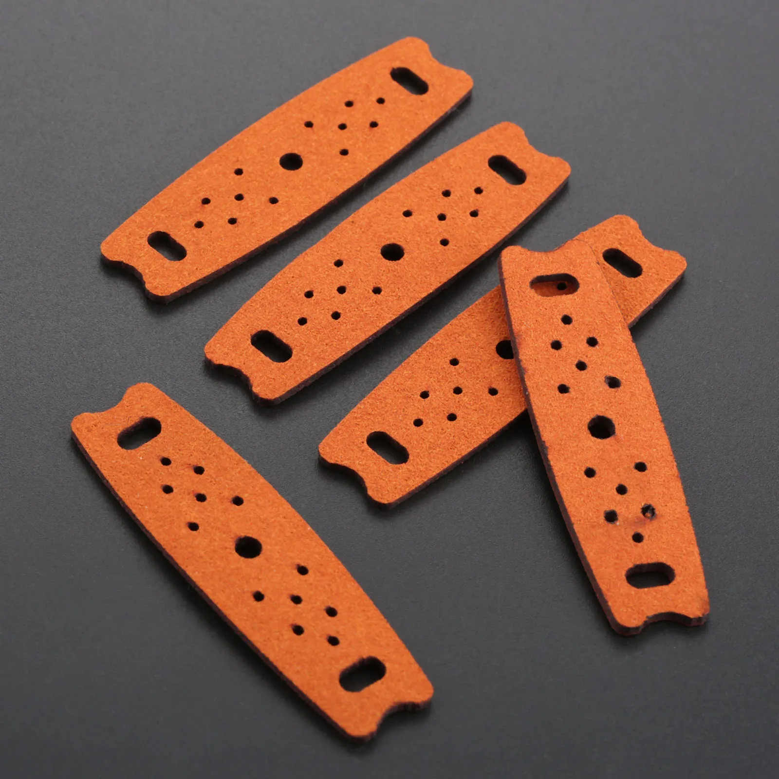 5 шт. коричневый рогатки Чехлы Чехол микрофибра кожа + дыропробивная машина на