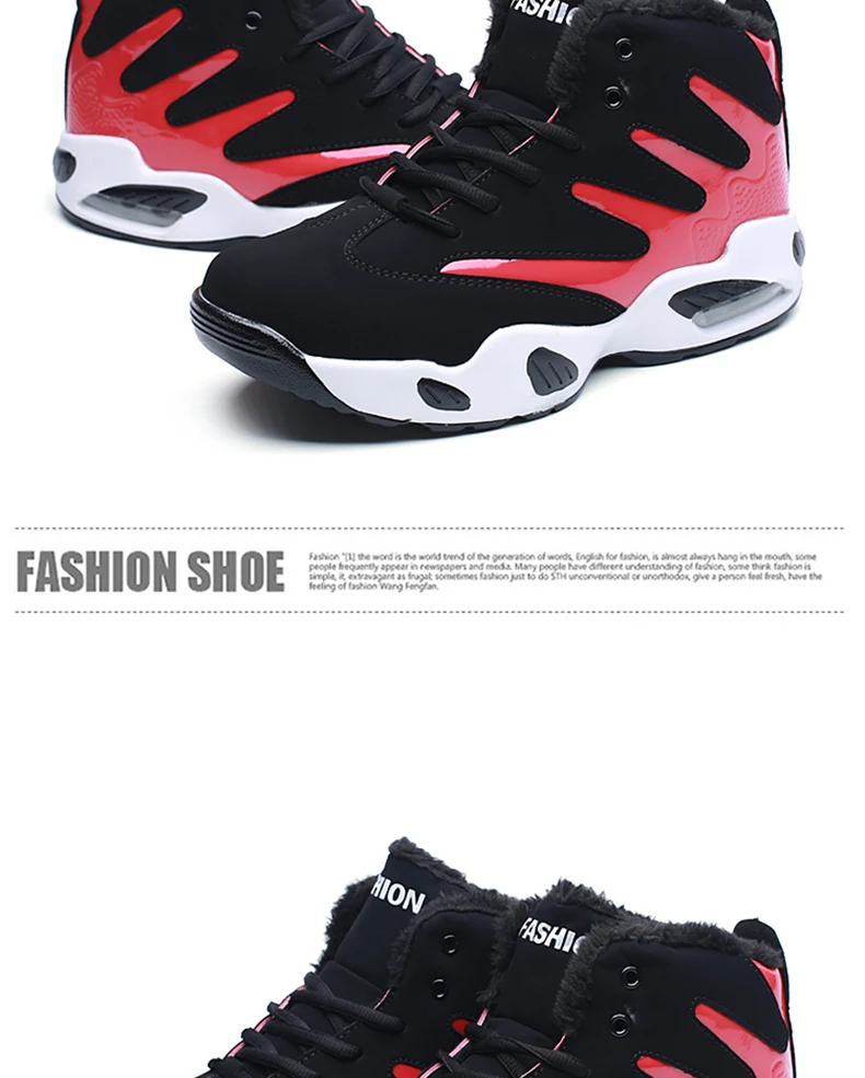 Shoes Men Sneakers Plush Warm Snow Boots Men Boots Fashion Hip Hop Shoes Men Sneakers Casual Shoes tenis masculino adulto AODLEE
