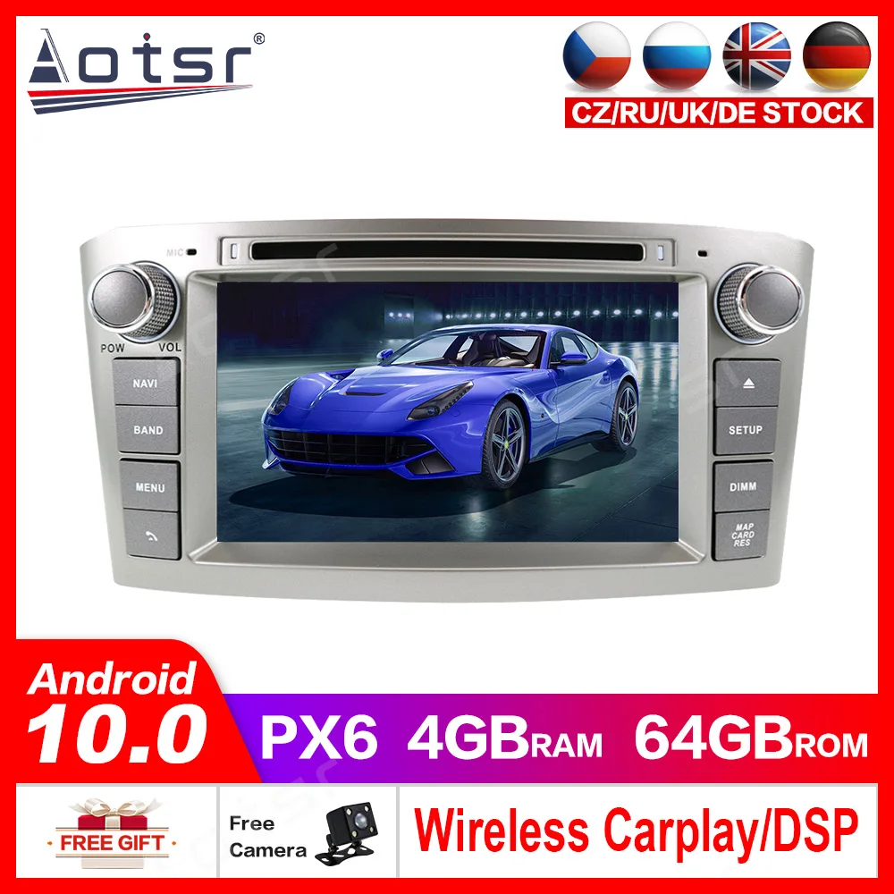 2din радио ips Экран Android 9 0 Встроенная память 4 Гб + 32 ГБ 8 ядер автомобиля gps для Toyota