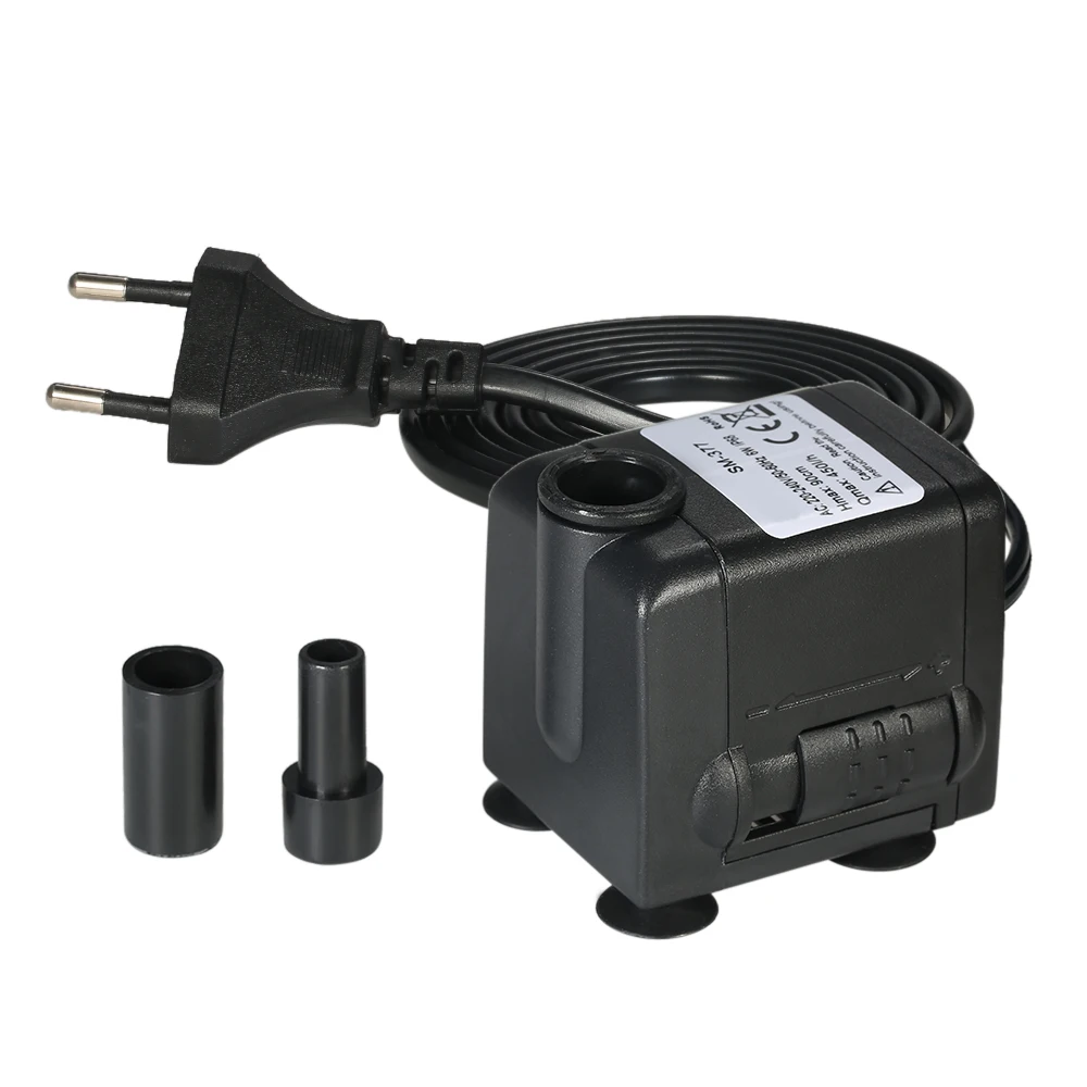 Горячая 450л/ч 6 Вт погружной мини водяной насос для аквариума настольные