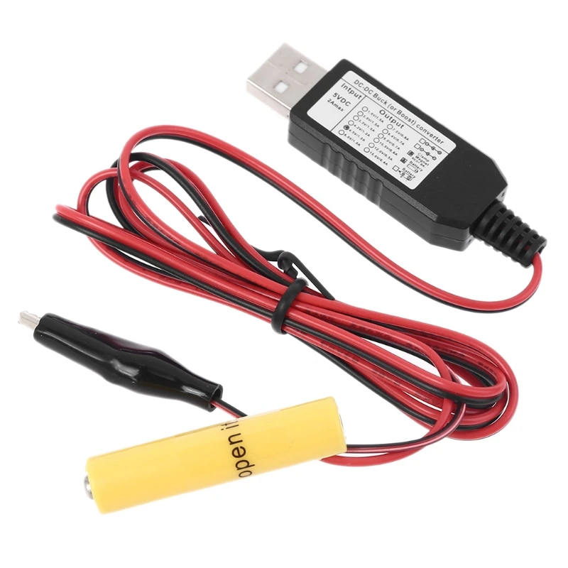 

Универсальный кабель питания USB на 3 в, 4,5 в, 6 в, 9 В, 12 В, нейтрализатор батарей AAA, 2-8 батарей AAA для игрушек, раций