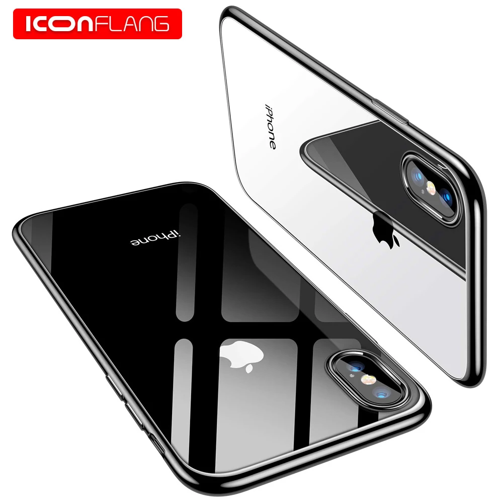 Чехол для iPhone X Xs Max XR 8 Plus ультра тонкий плотно прилегающий Мягкий Силиконовый ТПУ