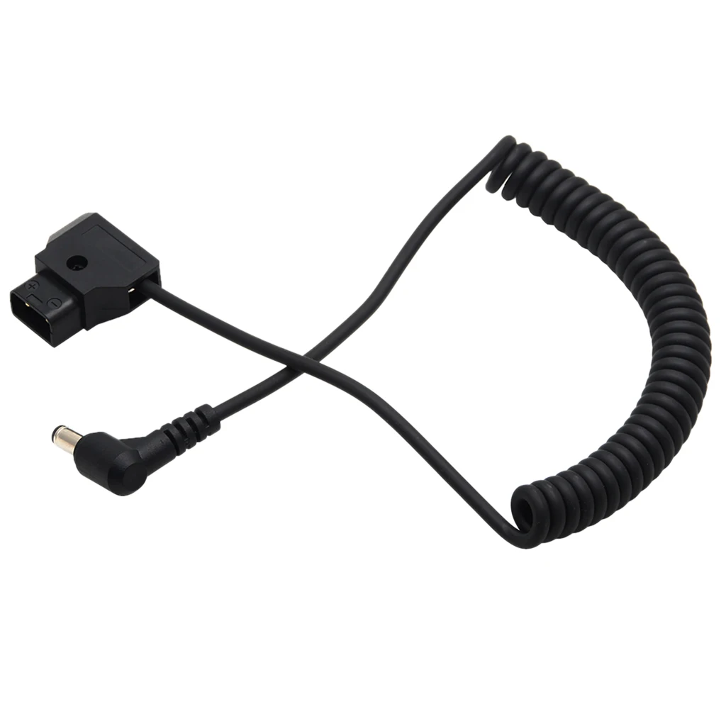 Спиральный Кабель с разъемом D-Tap для штепсельной вилки постоянного тока DSLR Rig Power