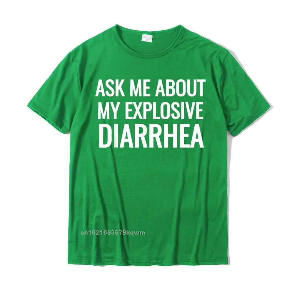 

2022 My Explosive Diarrhea Funny Poop Gift T-Shirts Cotton Casual Tops & Tees High Quality Men's Top T-Shirts Birthday