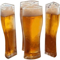 hot separable 4 part beer glasses mug super schooner separable large capacity thick clear wine beer cup for club bar portable