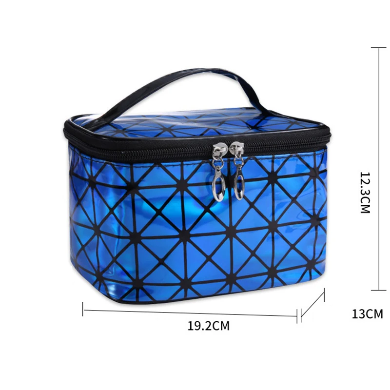 

Multi-function Cosmetic Bag Travel Make-up Bags For Women Leather Waterproof Storage Cases Organizer Zipper Pouch Toiletry Kit